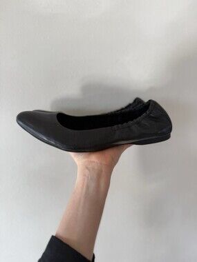 KORKS KORK-EASE Leather JULIE Ballet Flat Shoes comfort US 9.5 Black